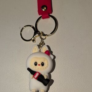 Cute White and Red Key Holder
